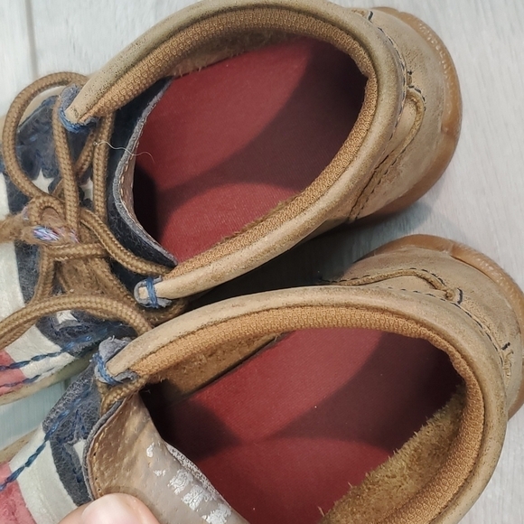 Twisted X Kids Boys Moc Hi Top American Flag Driving Shoes sz 12 - Picture 11 of 12